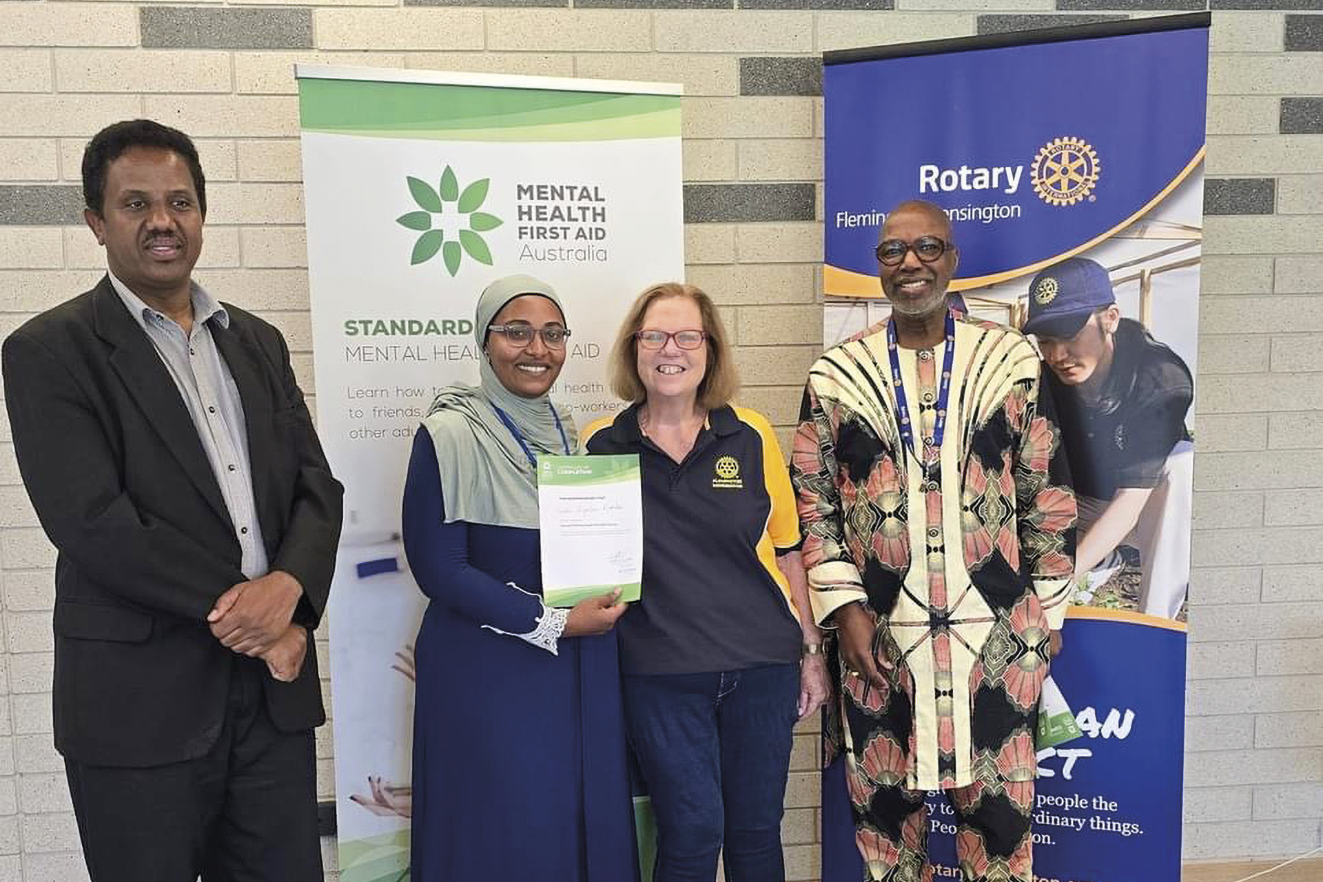 Mental Health First Aid benefits refugee community